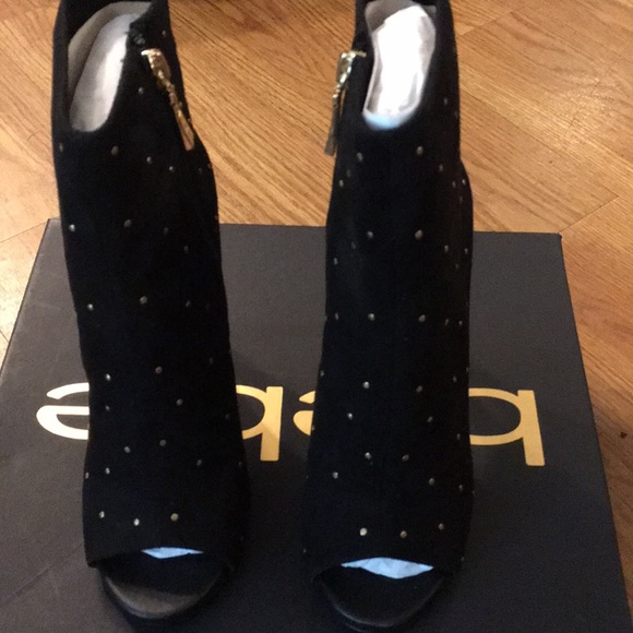 Bebe size 6 Claudia embellish open toe bootie - Picture 2 of 6